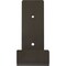 Ekena Millwork Steel Hanging Shelf Bracket, Hammered Dark Bronze 2"W x 6"D x 5 1/2"H BKTM02X06X05HSHDB - alternate 9